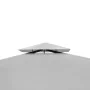 Cenador con techo 3x3 m blanco crema de , Carpas y cenadores - Ref: Foro24-41450, Precio: 214,79 €, Descuento: %