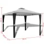 Cenador con techo 3x3 m blanco crema de , Carpas y cenadores - Ref: Foro24-41450, Precio: 214,79 €, Descuento: %
