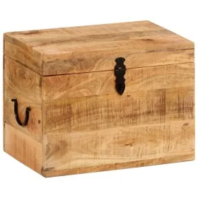 Caja de almacenaje madera maciza de mango 39x28x31 cm by , Storage trunks - Ref: Foro24-338483, Price: 88,31 €, Discount: %