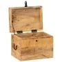 Caja de almacenaje madera maciza de mango 39x28x31 cm by , Storage trunks - Ref: Foro24-338483, Price: 88,31 €, Discount: %
