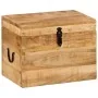 Caja de almacenaje madera maciza de mango 39x28x31 cm by , Storage trunks - Ref: Foro24-338483, Price: 88,31 €, Discount: %