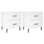 Mesitas de noche 2 uds madera ingeniería blanco 40x35x47,5 cm von , Nachttische - Ref: Foro24-827341, Preis: 91,16 €, Rabatt: %