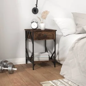 Mesita de noche madera contrachapada roble