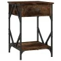Mesita de noche madera contrachapada roble ahumado 40x42x60 cm de , Mesitas de noche - Ref: Foro24-826339, Precio: 47,01 €, D...