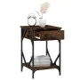 Mesita de noche madera contrachapada roble ahumado 40x42x60 cm de , Mesitas de noche - Ref: Foro24-826339, Precio: 47,01 €, D...