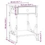 Mesita de noche madera contrachapada roble ahumado 40x42x60 cm de , Mesitas de noche - Ref: Foro24-826339, Precio: 47,01 €, D...