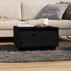 Mesa de centro de madera maciza de pino negro