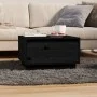 Mesa de centro de madera maciza de pino negro 55x56x32 cm by , Coffee table - Ref: Foro24-813409, Price: 60,09 €, Discount: %