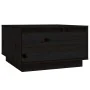 Mesa de centro de madera maciza de pino negro 55x56x32 cm by , Coffee table - Ref: Foro24-813409, Price: 60,09 €, Discount: %