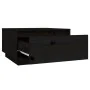 Mesa de centro de madera maciza de pino negro 55x56x32 cm by , Coffee table - Ref: Foro24-813409, Price: 60,09 €, Discount: %