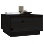 Mesa de centro de madera maciza de pino negro 55x56x32 cm by , Coffee table - Ref: Foro24-813409, Price: 60,09 €, Discount: %