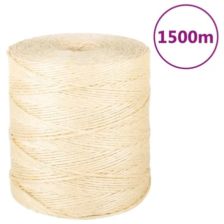 Cuerda 100% sisal 2 mm 1500 m von , Seile und Metallschnüre - Ref: Foro24-155002, Preis: 38,89 €, Rabatt: %