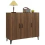 Aparador de madera de ingeniería marrón roble 90x34x80 cm | Foro24.es | Tu tienda online para hogar, jardín y más Foro24.es