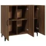 Aparador de madera de ingeniería marrón roble 90x34x80 cm | Foro24.es | Tu tienda online para hogar, jardín y más Foro24.es