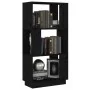 Estantería/divisor de espacios madera pino negro 51x25x101 cm de , Librerías y estanterías - Ref: Foro24-814038, Precio: 48,9...