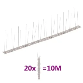 Set de 20 hileras pinchos contra pájaros y palomas 2 filas 10 m by , Animal repellents - Ref: Foro24-149130, Price: 33,63 €, ...