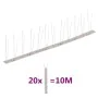 Set de 20 hileras pinchos contra pájaros y palomas 2 filas 10 m von , Tierabwehrmittel - Ref: Foro24-149130, Preis: 33,58 €, ...