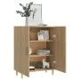Aparador de madera contrachapada roble Sonoma 70x34x90 cm de , Aparadores - Ref: Foro24-812099, Precio: 82,66 €, Descuento: %