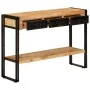 Mesa consola madera maciza de mango 110x30x76 cm de , Mesas auxiliares - Ref: Foro24-348159, Precio: 214,96 €, Descuento: %