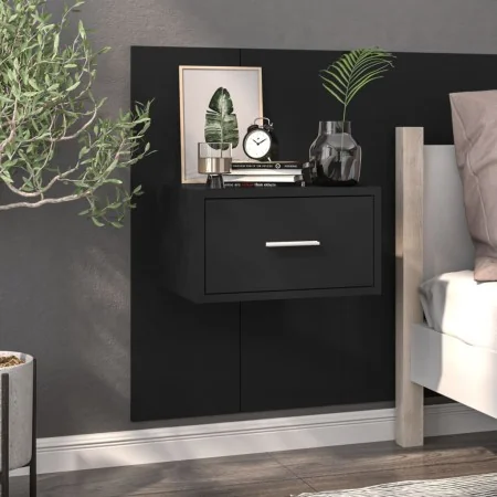 Mesita de noche de pared negra | Foro24.es | Tu tienda online para hogar, jardín y más Foro24.es