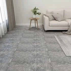 Tarimas de suelo autoadhesiva 20 uds PVC gris