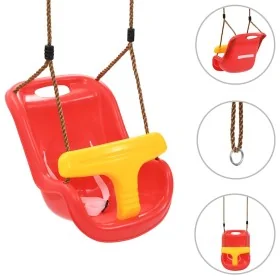 Columpio para bebé con cinturón de seguridad PP rojo by , Baby jumpers and swings - Ref: Foro24-91799, Price: 54,32 €, Discou...