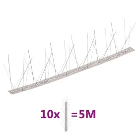 Set de 10 hileras pinchos contra pájaros y palomas 10 filas 5 m by , Animal repellents - Ref: Foro24-149132, Price: 30,14 €, ...