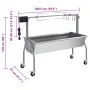 Parrilla De Barbacoa Con Asador Y Motor Eléctrico by , Barbecues - Ref: Foro24-40236, Price: 401,08 €, Discount: %