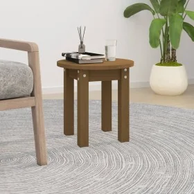 Mesa de centro de madera maciza de pino marrón miel Ø35x35 cm by , Coffee table - Ref: Foro24-822340, Price: 22,83 €, Discoun...