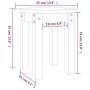 Mesa de centro de madera maciza de pino marrón miel Ø35x35 cm by , Coffee table - Ref: Foro24-822340, Price: 22,83 €, Discoun...