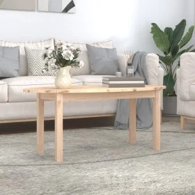 Mesa de centro de madera maciza de pino 110x55x45