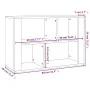 Aparador de madera contrachapada gris Sonoma 80x30x54 cm de , Aparadores - Ref: Foro24-819482, Precio: 57,96 €, Descuento: %