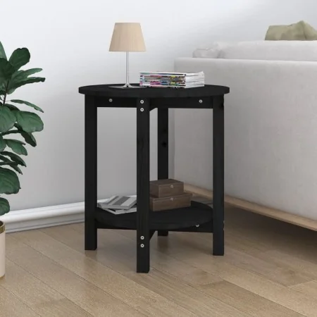 Mesa de centro de madera maciza de pino negro Ø55x60 cm von , Couchtisch - Ref: Foro24-822356, Preis: 54,50 €, Rabatt: %
