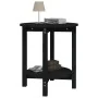 Mesa de centro de madera maciza de pino negro Ø55x60 cm von , Couchtisch - Ref: Foro24-822356, Preis: 54,50 €, Rabatt: %