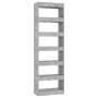 Estantería/divisor de espacios gris hormigón 60x30x198 cm by , Bookcases and shelves - Ref: Foro24-811686, Price: 89,84 €, Di...
