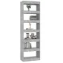 Estantería/divisor de espacios gris hormigón 60x30x198 cm by , Bookcases and shelves - Ref: Foro24-811686, Price: 89,84 €, Di...