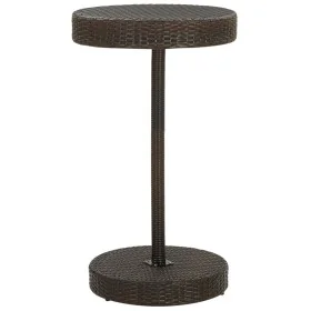 Mesa de jardín de ratán sintético marrón 60,5x106 cm von , Gartentische - Ref: Foro24-45855, Preis: 120,93 €, Rabatt: %