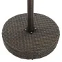 Mesa de jardín de ratán sintético marrón 60,5x106 cm von , Gartentische - Ref: Foro24-45855, Preis: 120,93 €, Rabatt: %
