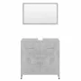 Conjunto de muebles de baño madera contrachapada gris hormigón by , Bathroom furniture - Ref: Foro24-802583, Price: 83,31 €, ...