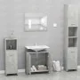 Conjunto de muebles de baño madera contrachapada gris hormigón by , Bathroom furniture - Ref: Foro24-802583, Price: 83,31 €, ...
