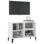 Mueble de TV con patas de metal blanco 69,5x30x50 cm von , TV-Möbel - Ref: Foro24-805932, Preis: 55,33 €, Rabatt: %