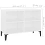Mueble de TV con patas de metal blanco 69,5x30x50 cm von , TV-Möbel - Ref: Foro24-805932, Preis: 55,33 €, Rabatt: %