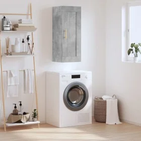 Armario de pared madera ingeniería gris hormigón