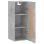 Armario de pared madera ingeniería gris hormigón 34,5x34x90 cm de , Aparadores - Ref: Foro24-830488, Precio: 48,17 €, Descuen...