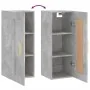 Armario de pared madera ingeniería gris hormigón 34,5x34x90 cm de , Aparadores - Ref: Foro24-830488, Precio: 48,17 €, Descuen...