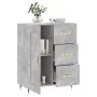 Aparador de madera de ingeniería gris hormigón 69,5x34x90 cm de , Aparadores - Ref: Foro24-830240, Precio: 91,92 €, Descuento: %
