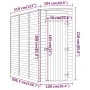 Caseta de almacenaje de jardín madera de pino 100x310x218 cm von , Schuppen - Ref: Foro24-318202, Preis: 663,26 €, Rabatt: %