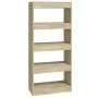 Estantería madera contrachapada color roble Sonoma 60x30x135 cm von , Bücherregale und Regale - Ref: Foro24-811667, Preis: 68...