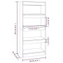 Estantería madera contrachapada color roble Sonoma 60x30x135 cm von , Bücherregale und Regale - Ref: Foro24-811667, Preis: 68...