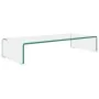 Soporte para TV/Elevador monitor cristal claro 70x30x13 cm de , Muebles TV - Ref: Foro24-244128, Precio: 86,25 €, Descuento: %